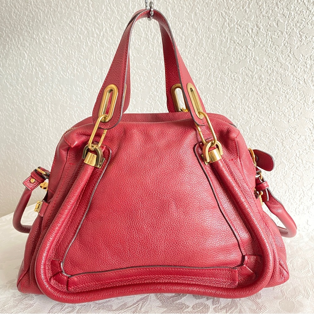 Chloe burgundy paraty bag